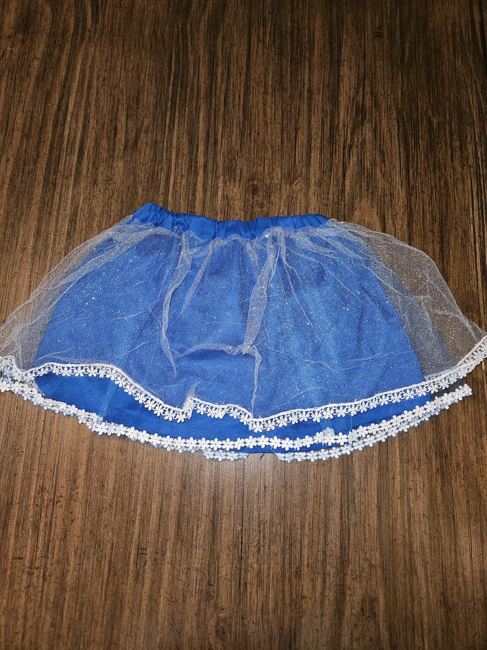 Disny Snw Whitw Blue Princess Tulle Skirt Kids Halloween Costume